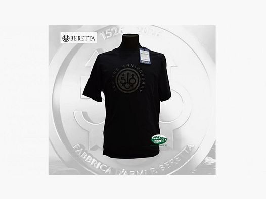 Beretta T-Shirt Anniversary 500 years Black TS982