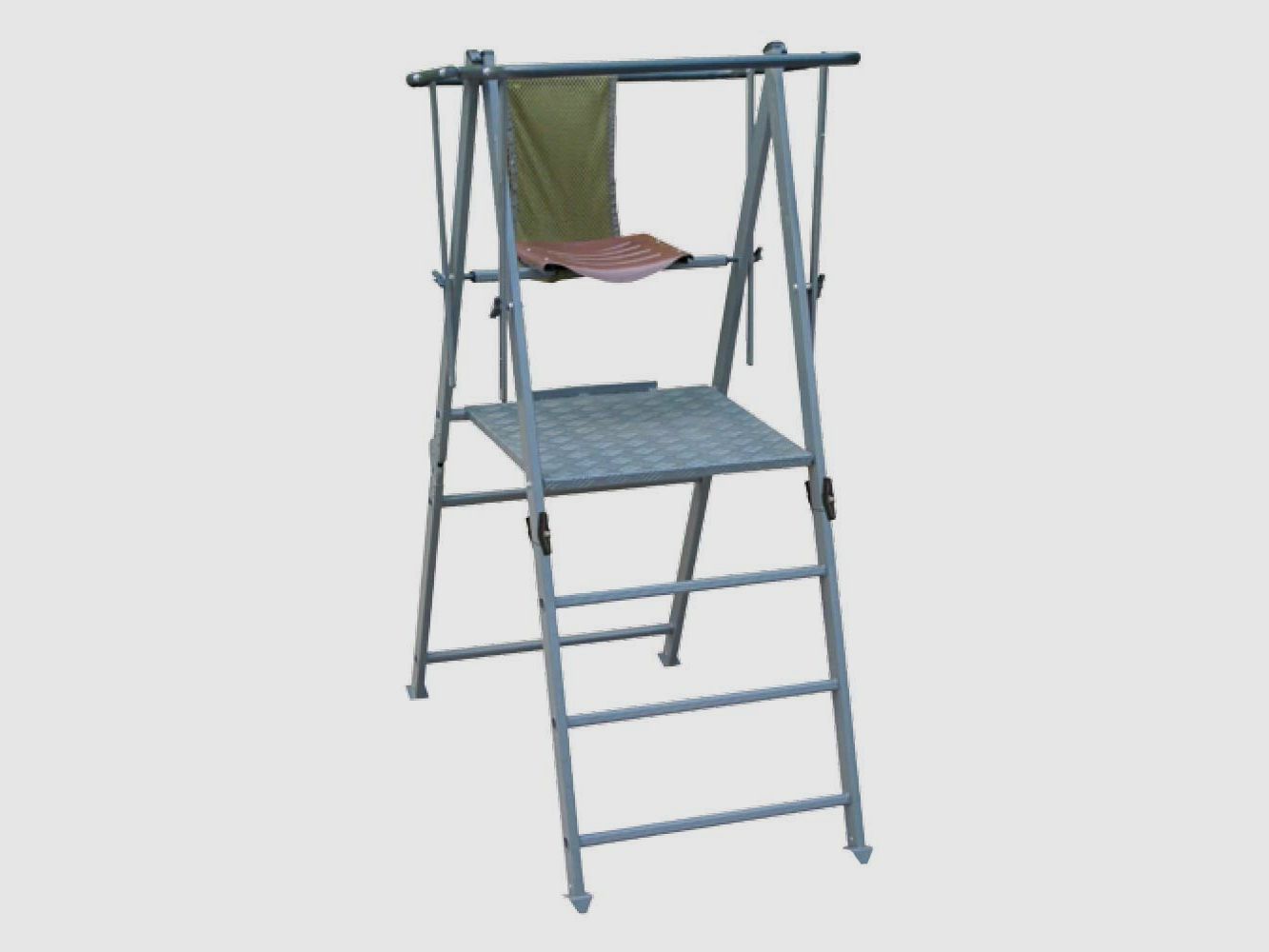 Fritzmann Ansitzstuhl Aluminium 4 Stufen