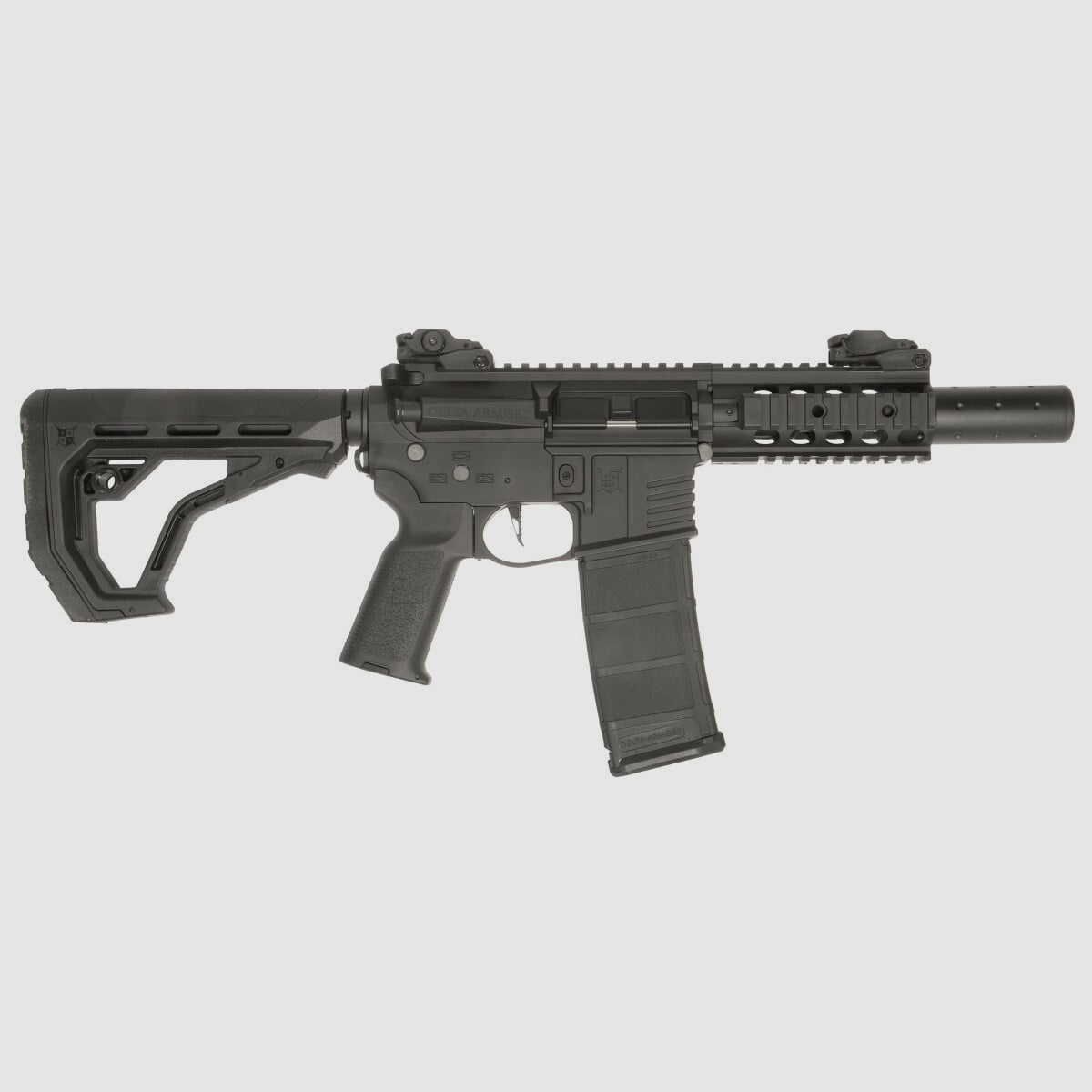 AR15 SilentOps CQB ALPHA EAGLE ETU Schwarz S-AEG Softair Gewehr Frei ab 18 Jahren | Delta Armory