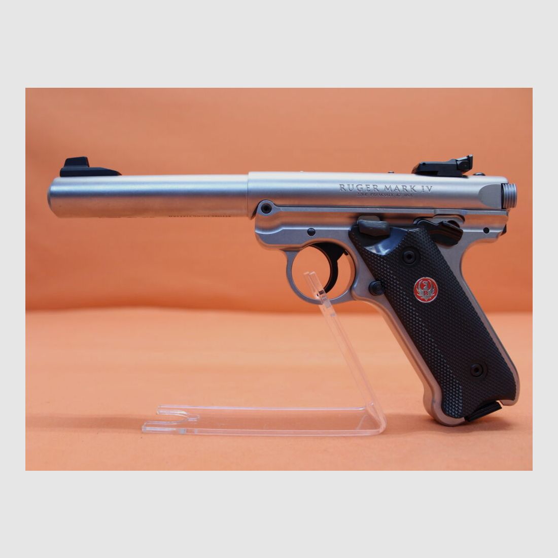 Ruger Ha.Pistole .22lr Ruger MARK IV Target Stainless 5,5" Lauf/ Bull Barrel (.22lfB/.22L.R. MK4)