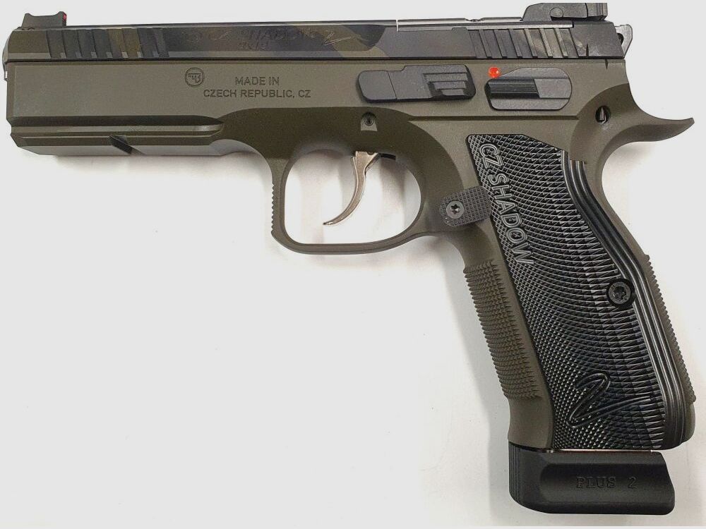 CZ 75 SP - 01, Shadow II OR, Camo Oliv Double Action DA/SA-Abzug