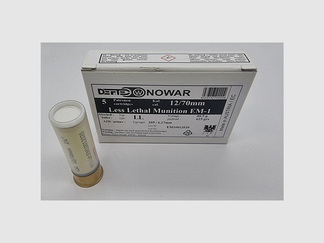 MUNITIONS LESS LETHAL EM1 12/70 40,5 G 1 PCS