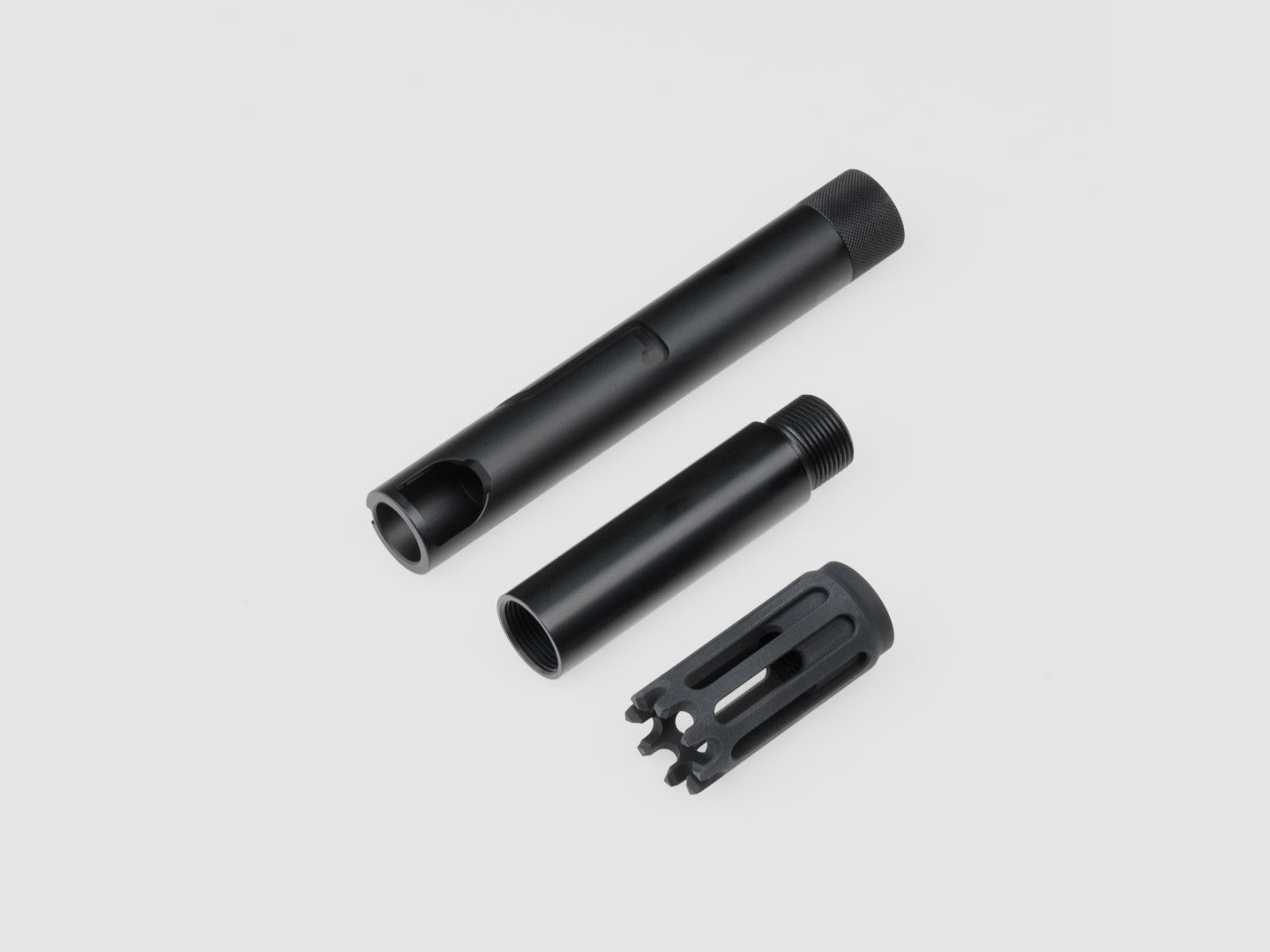 TUNING BARREL FSC PISTOL | ALU + MUZZLE BRAKE | BLACK | 22x1,5mm | FSC Pistol | Valken Milsig M17 | HDX68 | DIAMETER.684