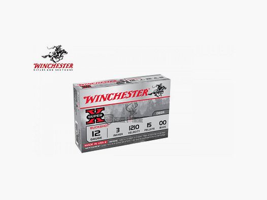 WINCHESTER Super-X Buckshot 15 Pellets cal 12/76