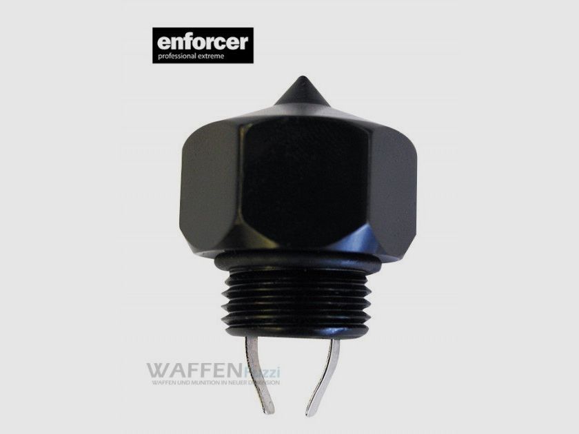Enforcer glass breaker screw for telescopic baton