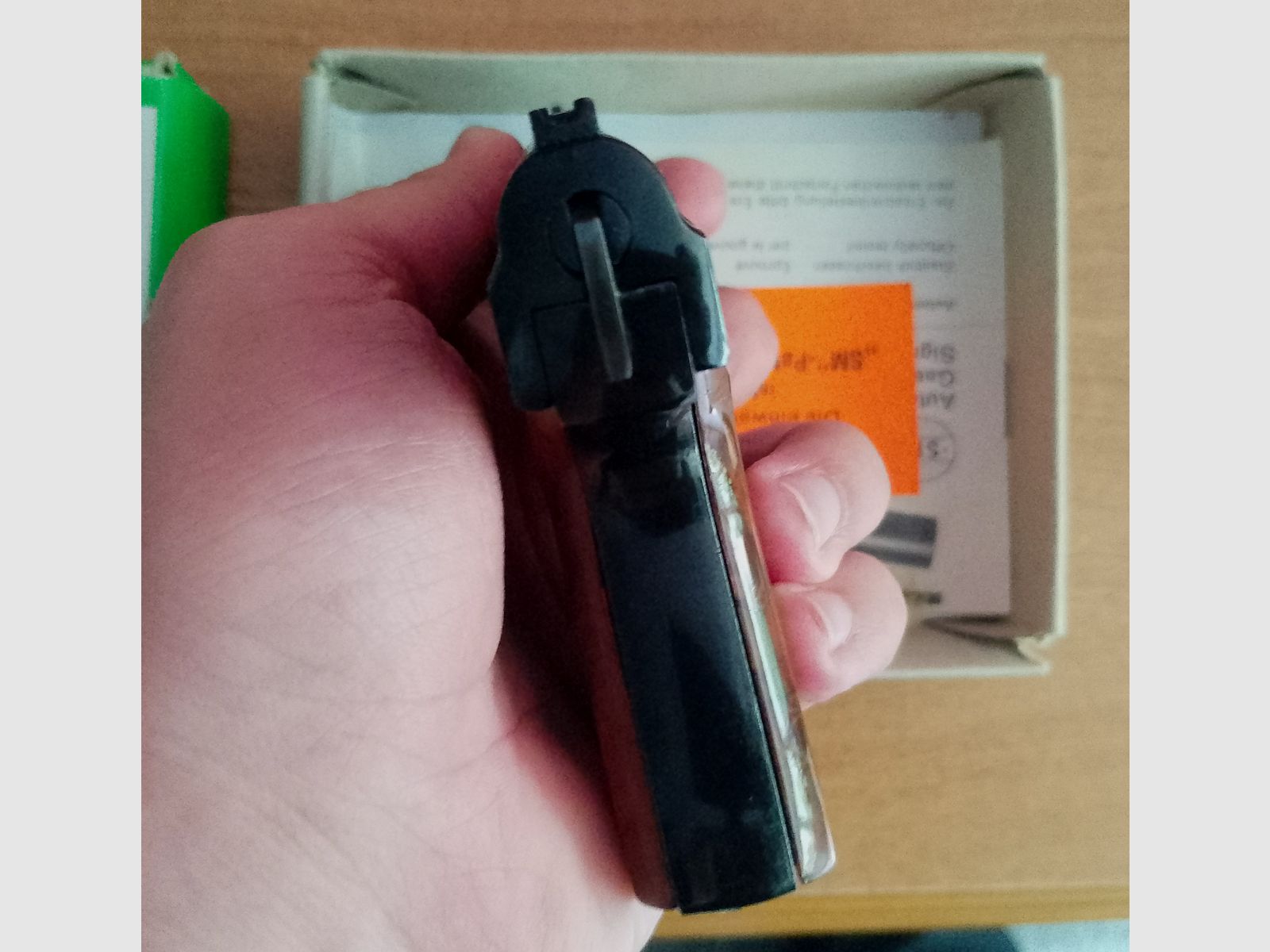 Alte Rhöner SM 15 Kal. 8 mm Knall im PTB 83/2 mit Verpackung!, Bild 4 von 8