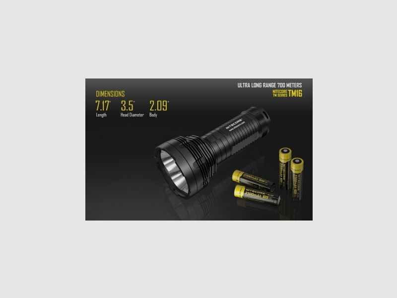 Nitecore LED-zaklamp TinyMonster TM16 4000 lumen, afbeelding 16 van 17