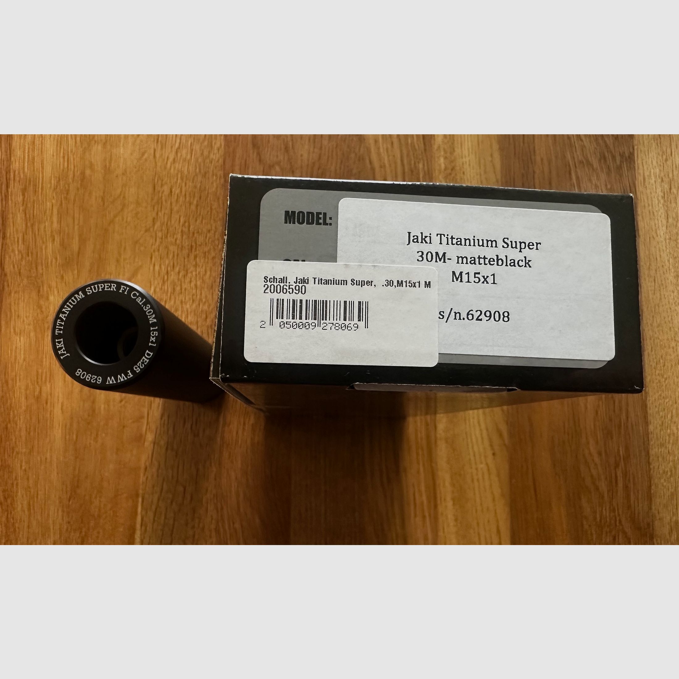 JAKI Titanium Super M15.1 caliber .30 silencer
