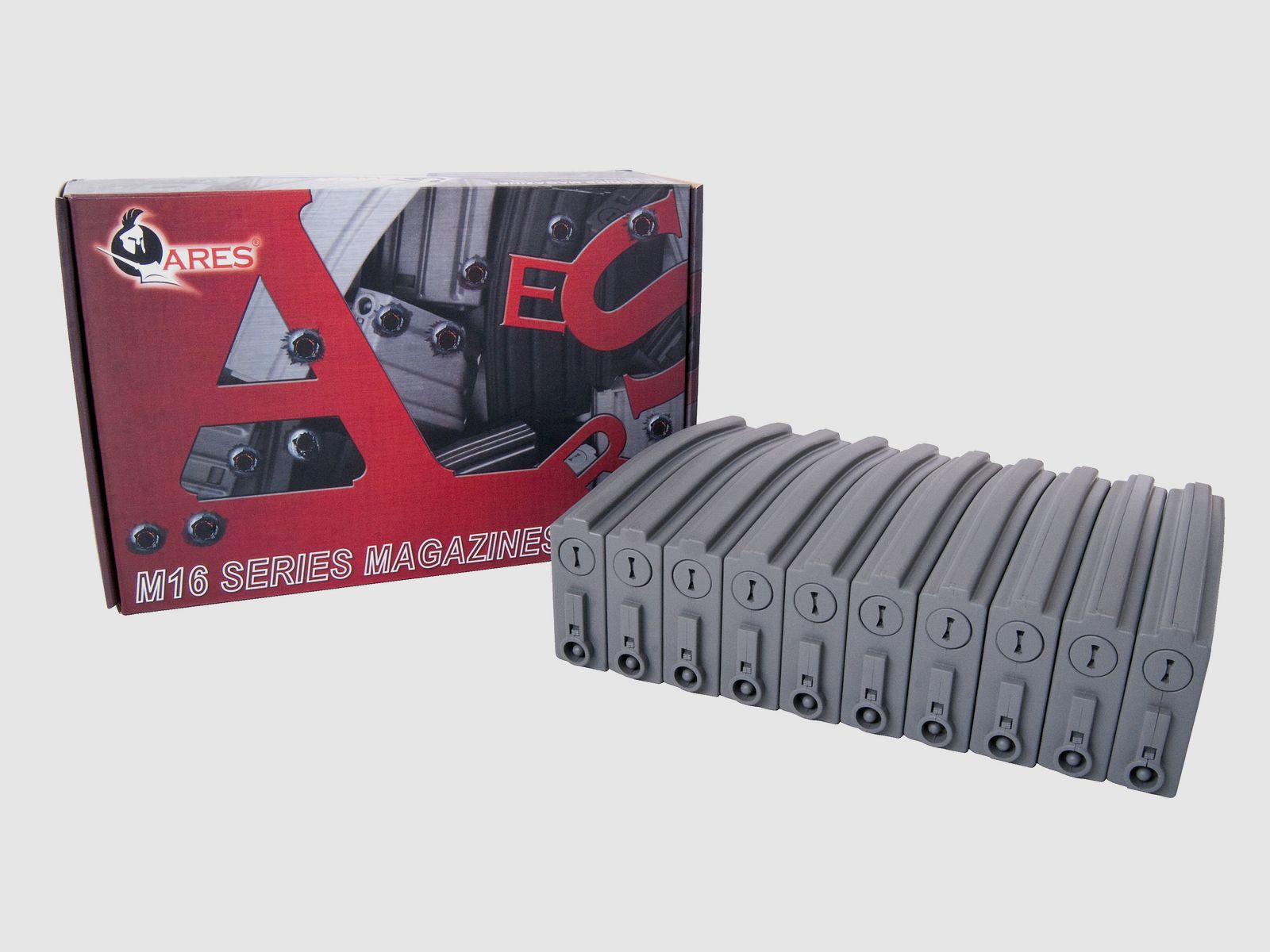 Ares Low Cap M4 Magazine 10 pièces 30 coups 6mm - Airsoft AEG / S-AEG