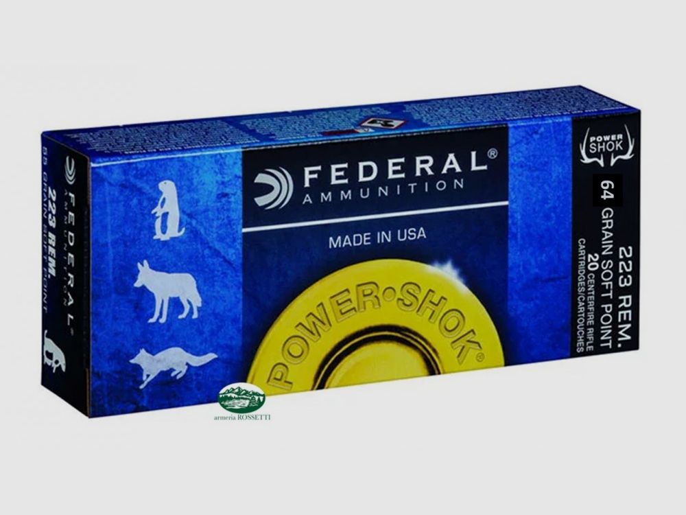 FEDERAL Munition Kal. .223 Rem. 64 gr. SP