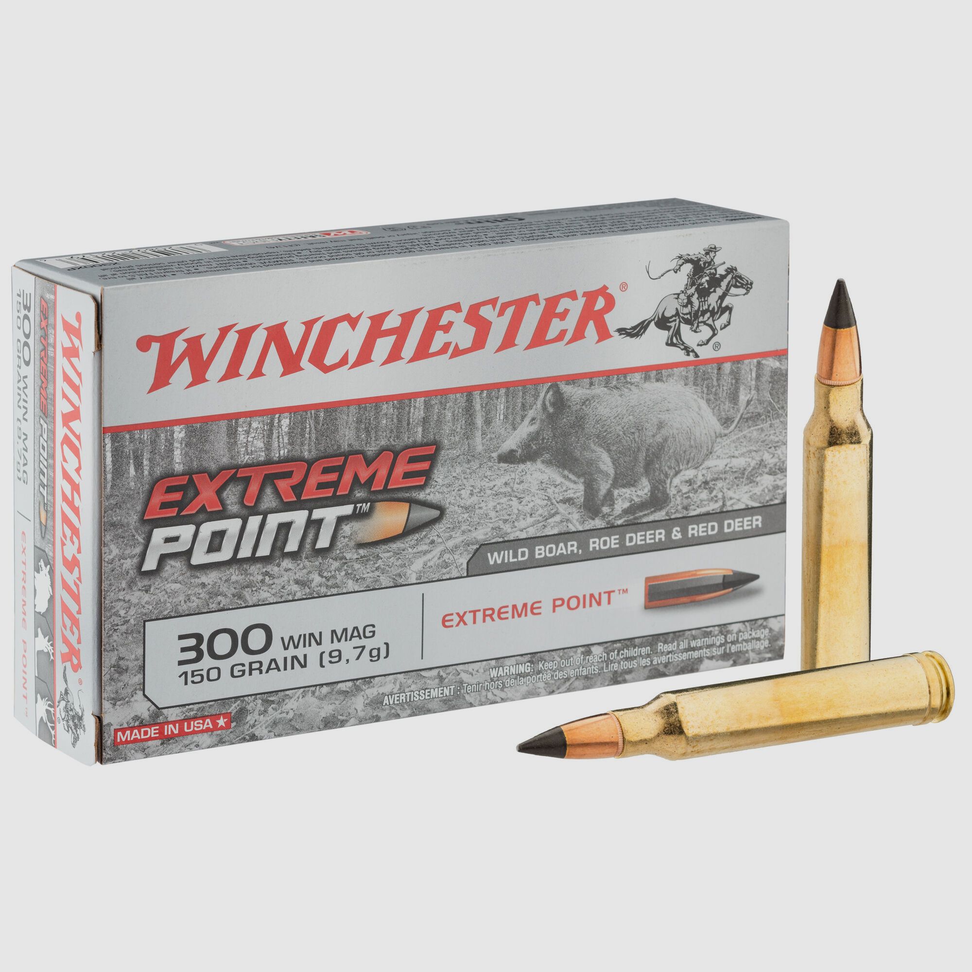Winchester Extreme Point Jachtpatronen Kaliber 300WIN, afbeelding 2 van 10
