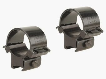 Weaver Tip-Off Ring Mount 4-Screw Cap 3/8" Grooved Receiver glossy black 25.4mm , BH 8.13mm