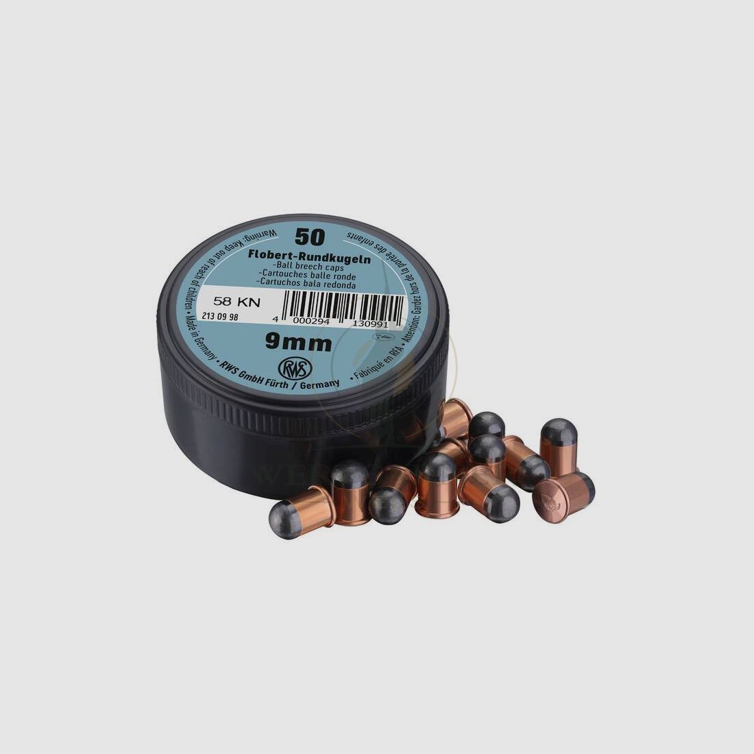 RWS 9mm Flobert Rundkugel 50 Stk.