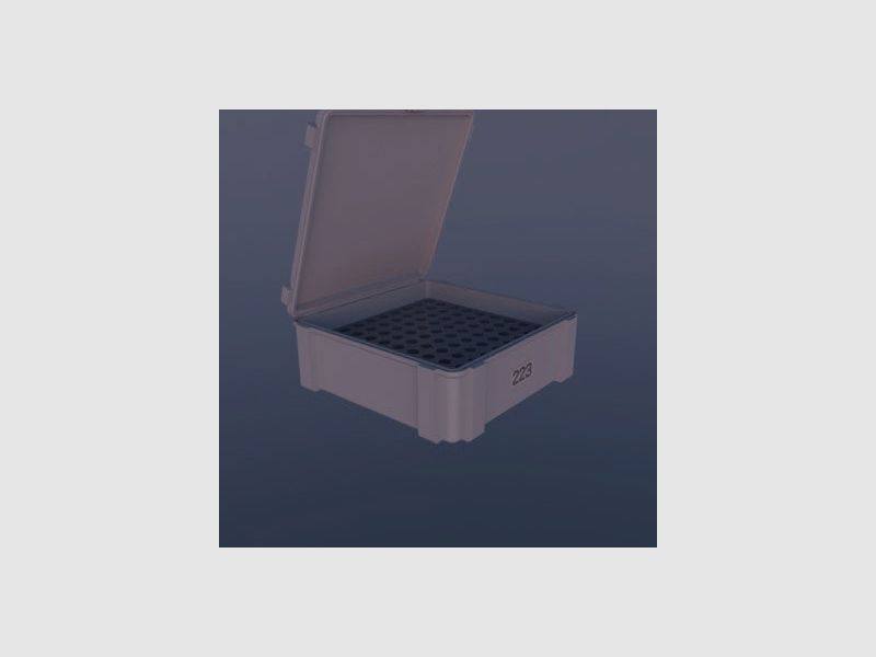 Caja de municiones Filamelt / .223 Remington / 5.56 / 'Tapa abatible' / caja de cartuchos, caja de municiones