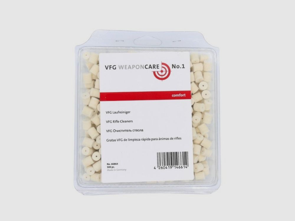 VFG Barrel Cleaner Comfort / 500 pcs 8mm Cleaning Accessories for Weapons