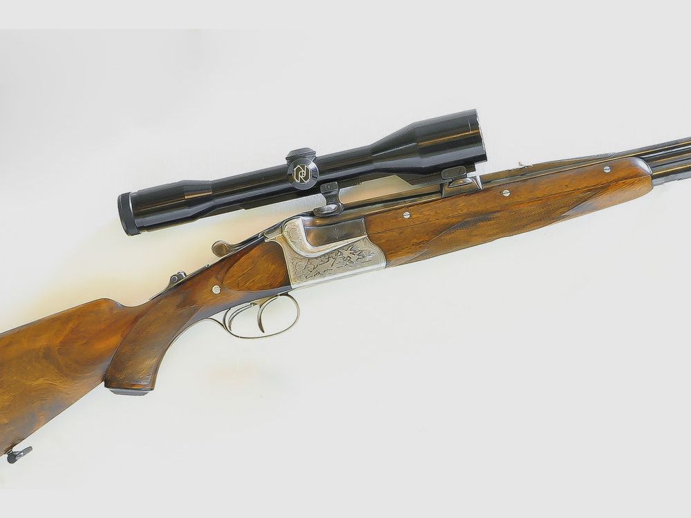 Merkel double-barreled rifle Mod. Kontrabock - 5.6x52 and R-16/70