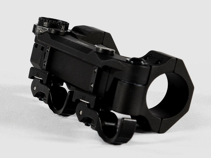 ERATAC block mount with adjustable forward tilt, quick release lever ø 34 mm + 20 mm height (0-20 mrad forward tilt), 351 g