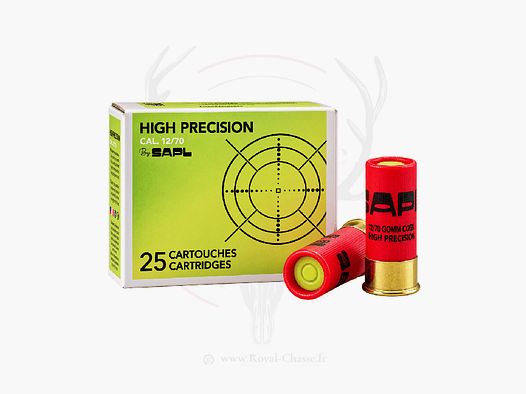 25 cartucce HIGH PRECISION cal.12/70 SAPL
