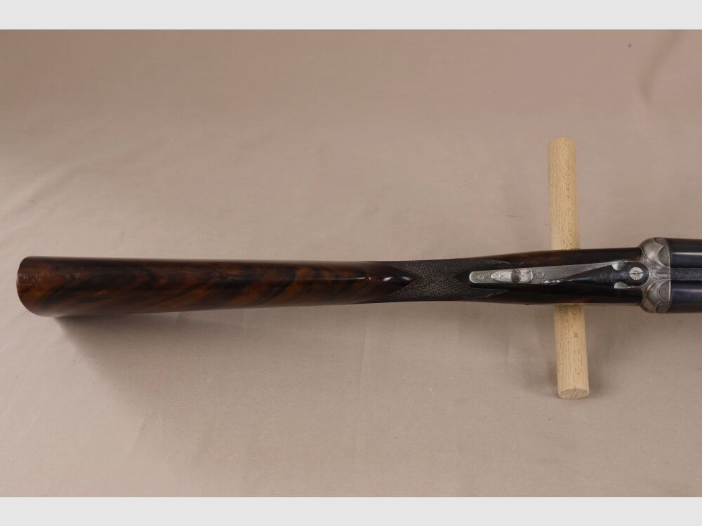 AYA - Aguirre y Aranzabal cerradura lateral escopeta de cañón plano // Madera TOP / Grabado / fabricado según las especificaciones de Augustinus von Papen!!