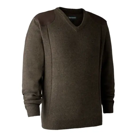 Maglione da caccia a V Deerhunter Sheffield Dark Elm