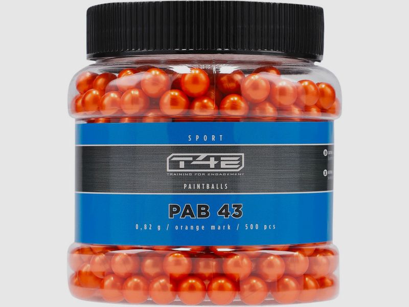 T4E MARKINGBALLS MB .43 / 0,82G - ORANGE - 500 STÜCK