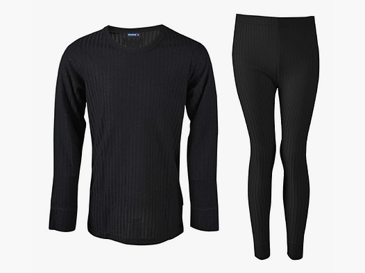 Komplett syntetunderställ Svart Barn 146/154