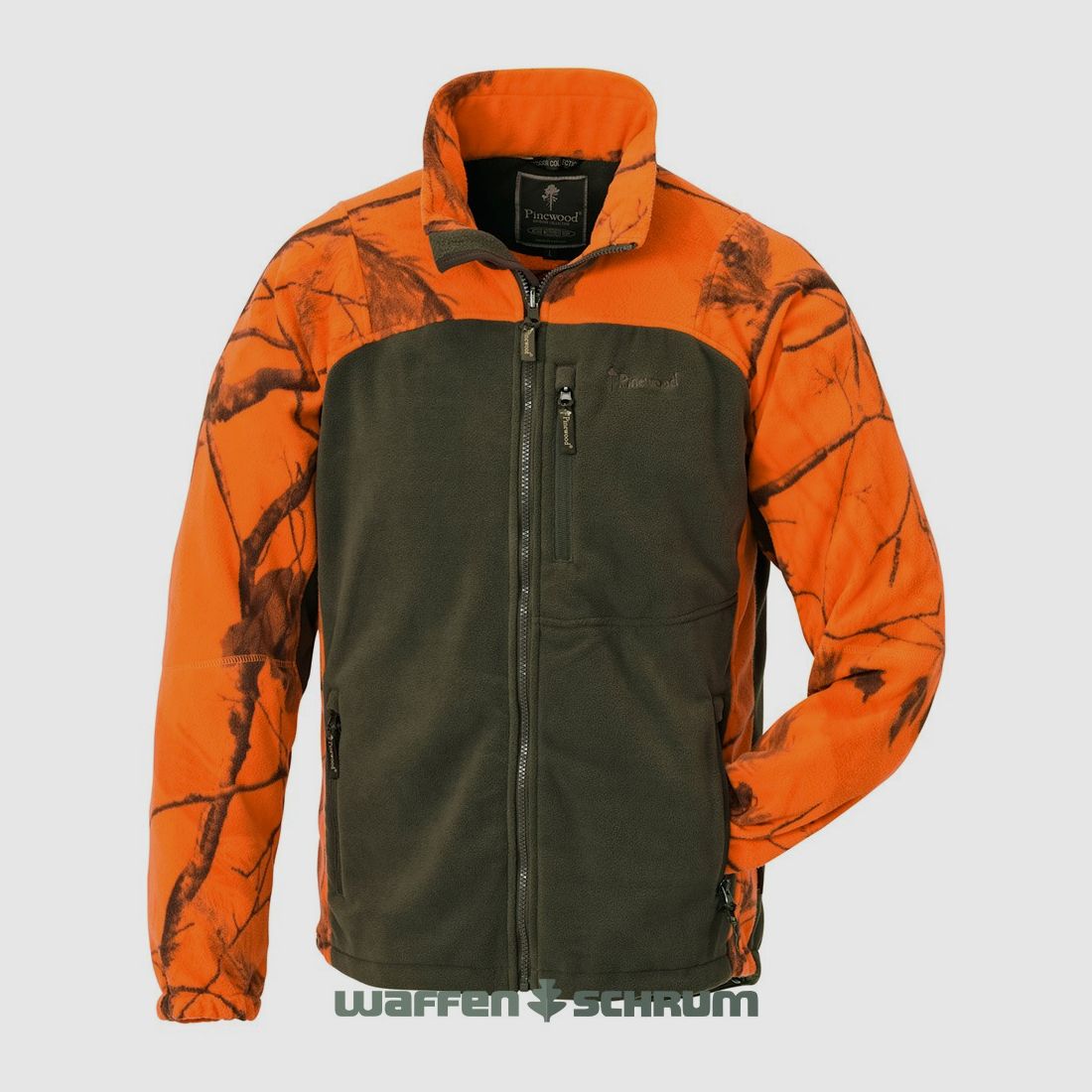 Pinewood Kinder Fleecejacke Oviken  Realtree AP Blaze/H.Green