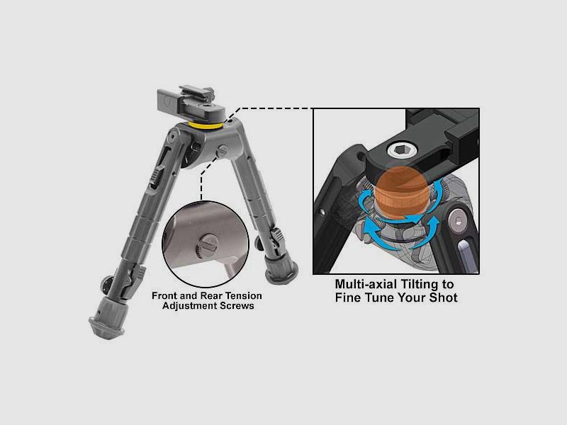 UTG TL-BP01-A Heavy Duty Recon 360-degree weapon tripod 17–23.2 cm, image 2 of 3