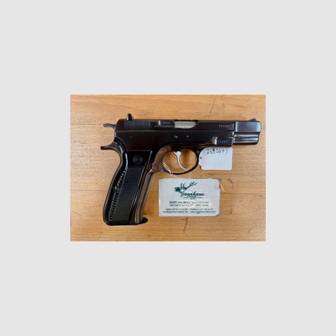 Kommissionen Pistole CZ 75 brüniert