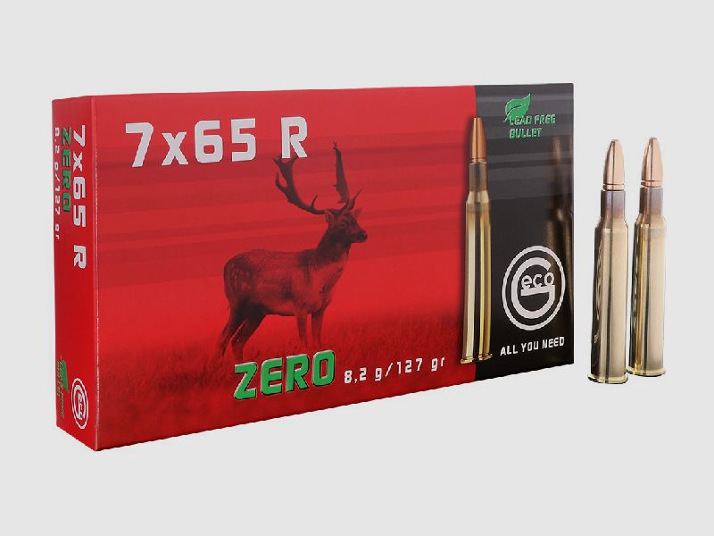 GECO 7x65R ZERO 8,2 g cartouches de carabine sans plomb