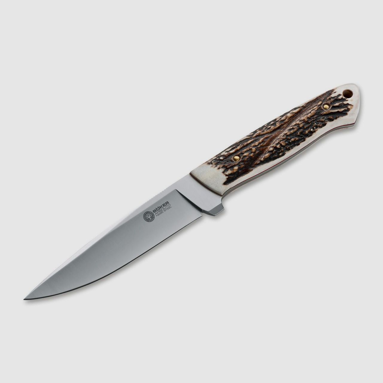 LITTLE TREE WHINNY DEER HORN Messer Hirschhorn Leather Sheath