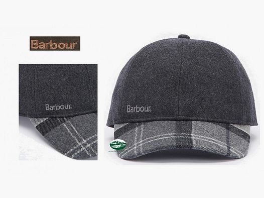 BARBOUR Cappello Roker con tesa grigio