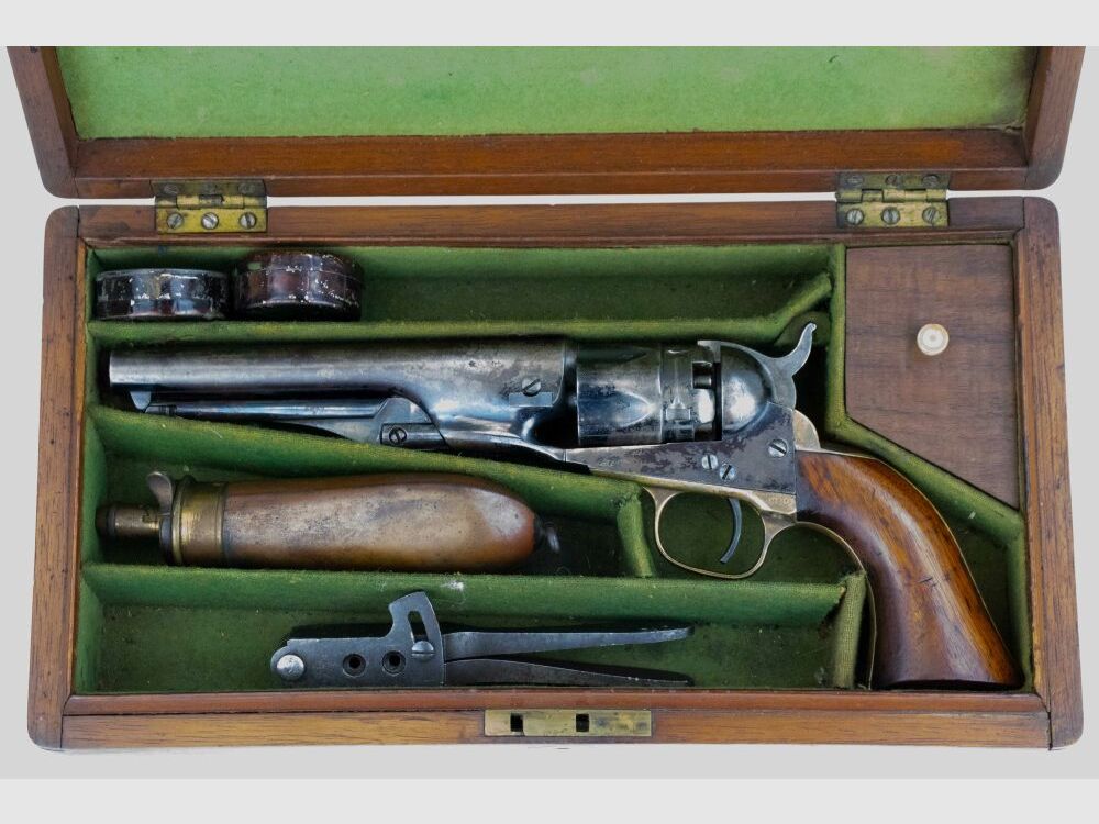 Colt Model 1862 Police von 1863 in Holzschatulle