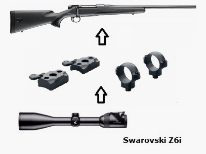 Mauser M18 + Swarovski Z6i 2,5-15x56 + Montage + ... Komplettpaket