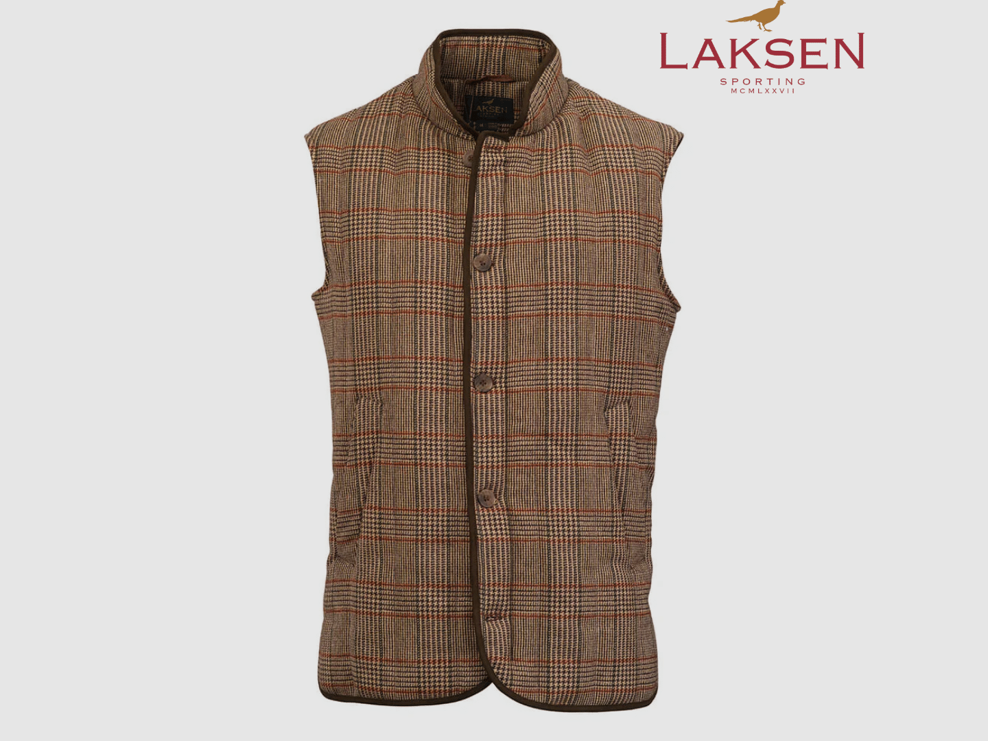 Gilet aus gesteppter Tweed Cavendish Laksen
