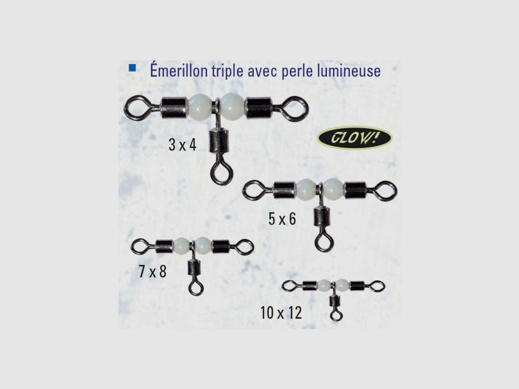 Girelle triple con perla luminosa