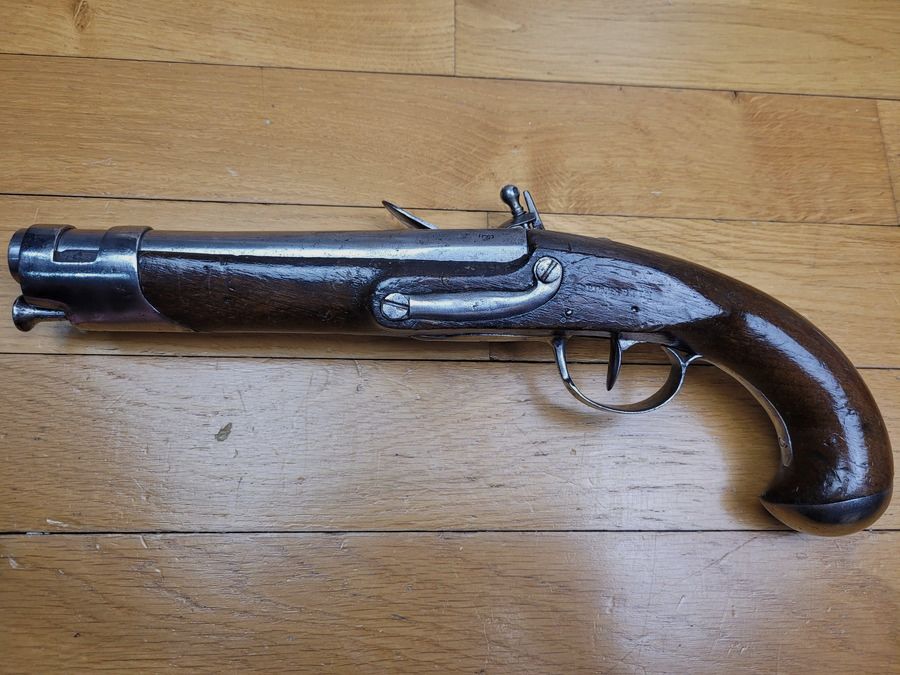 Pistolet de demi Arçon – Fabrication révolutionnaire Clemanson (Paris?) – Vers 1792-1799 – rare homogénéité – Bon état, image 7 sur 22