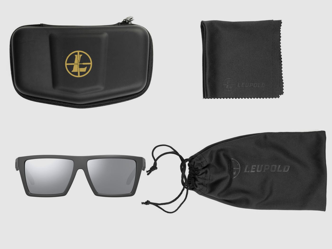 LEUPOLD REFUGE Brille – matte schwarze Montage / hellgraue glänzende Linse, Bild 2 von 8