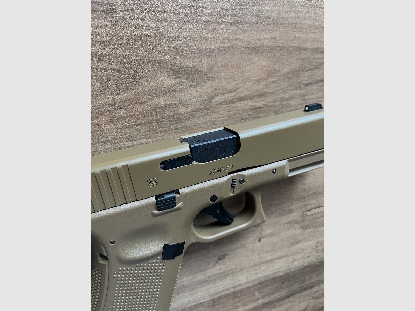 Glock 19X CO2 luchtpistool kal. 4,5mm BB blowback coyote tan