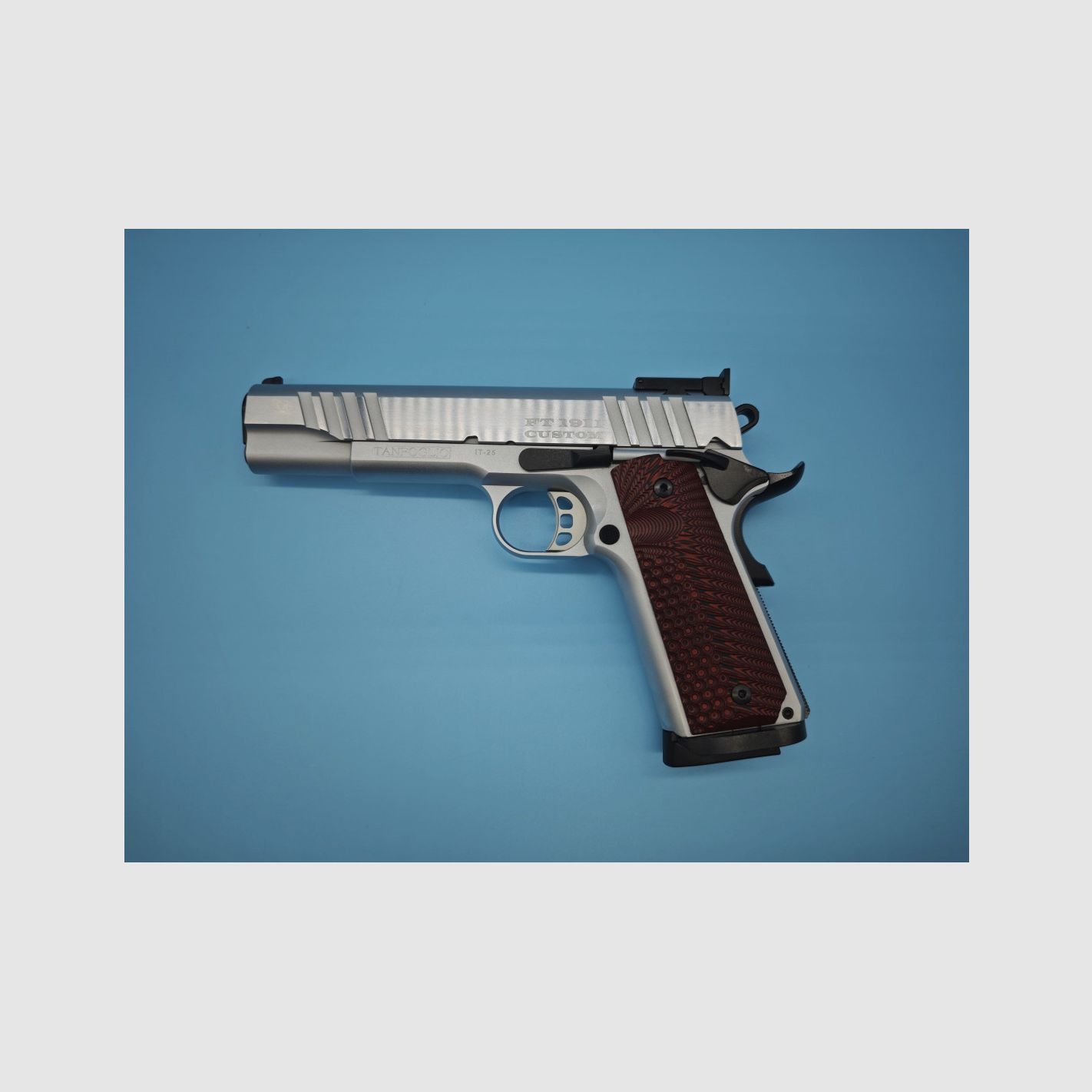 Pistole TANFOGLIO Witness 1911 Custom Chrom Kal. 9mm, Bild 1 von 6
