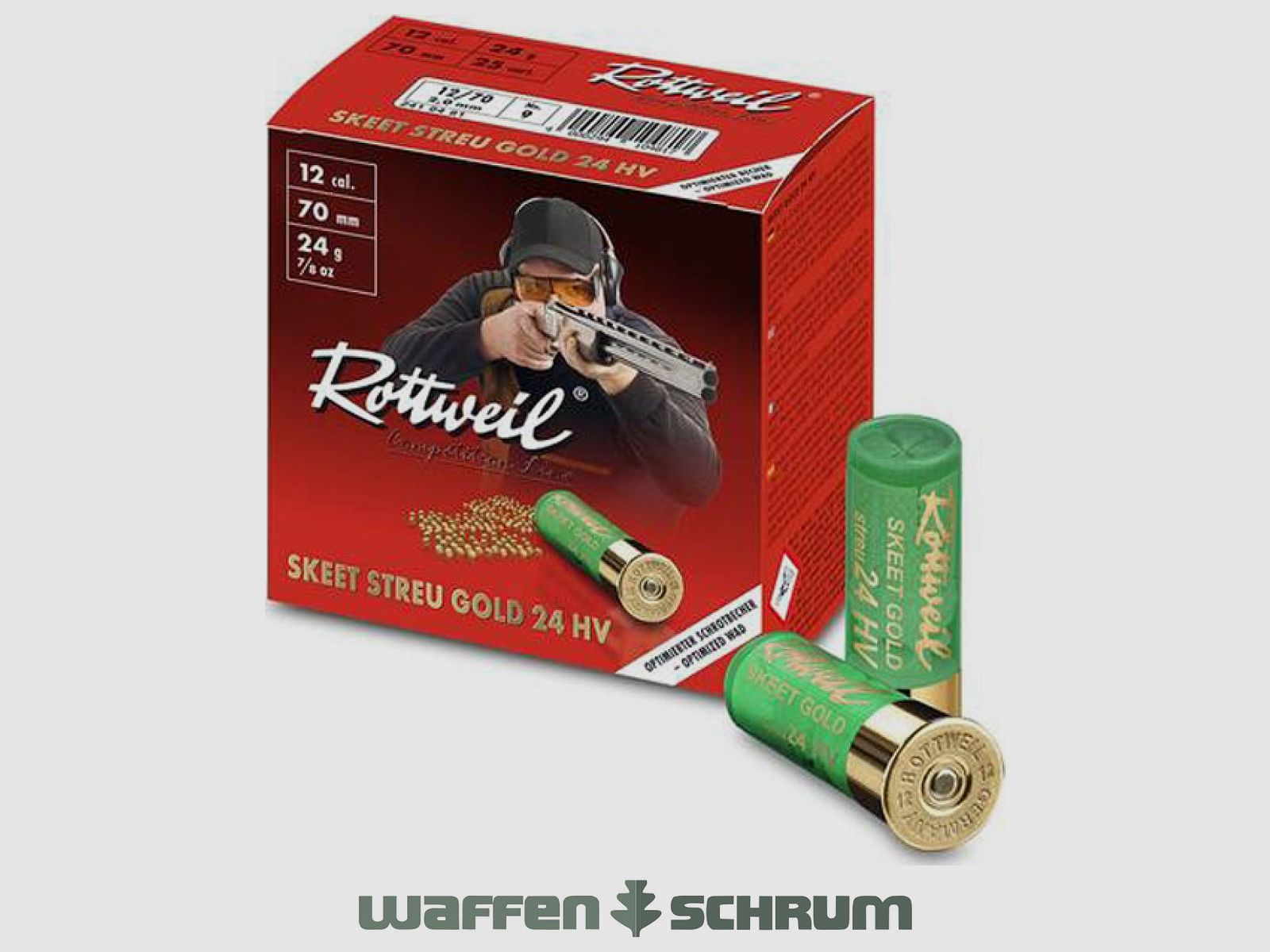 Rottweil Gold HV Skeet Dispersione 24 12/67,5 Competizione 2,0mm - 24g