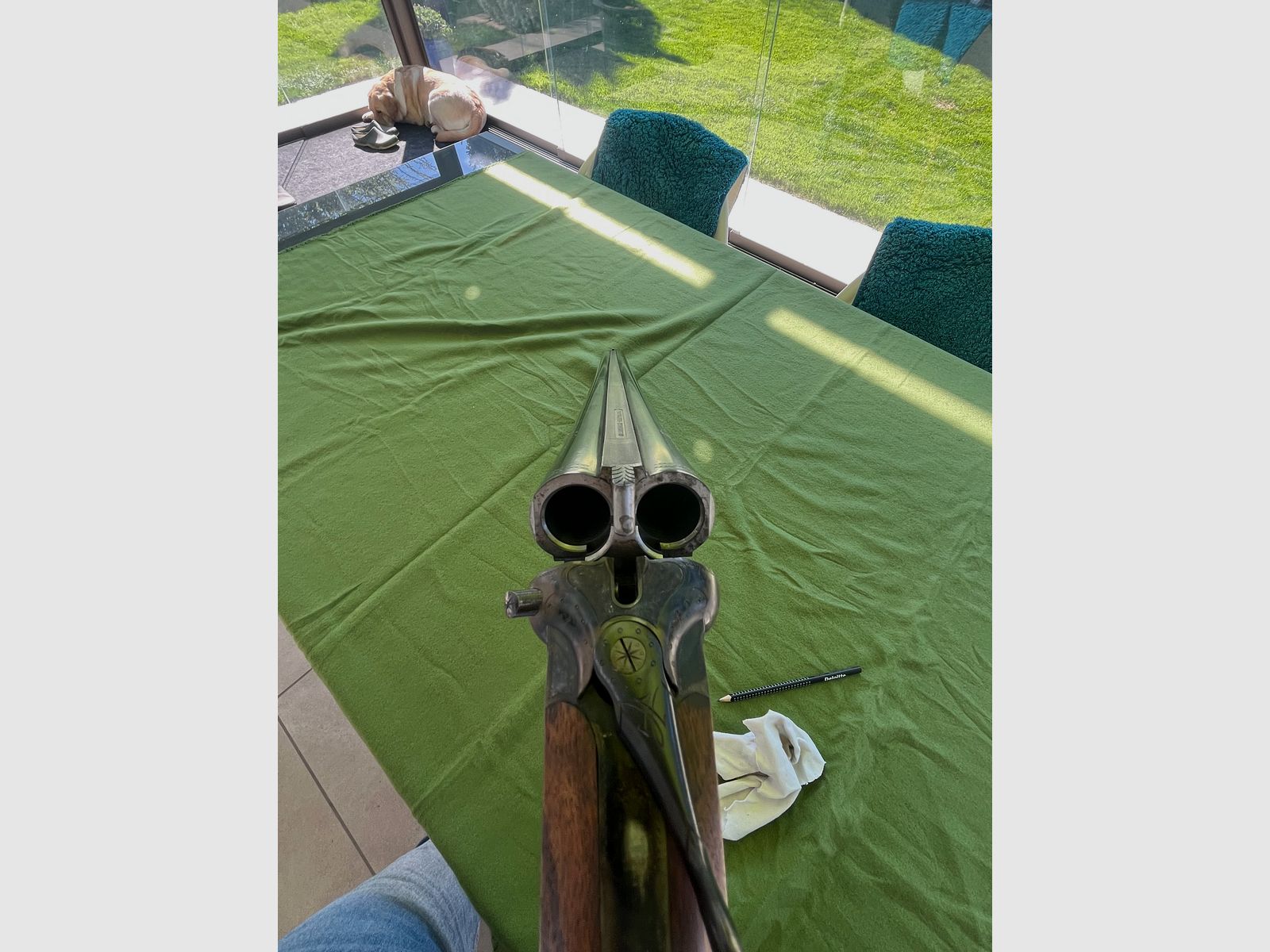 Double-barreled shotgun Simson Suhl Cal 12/70, 71cm barrels