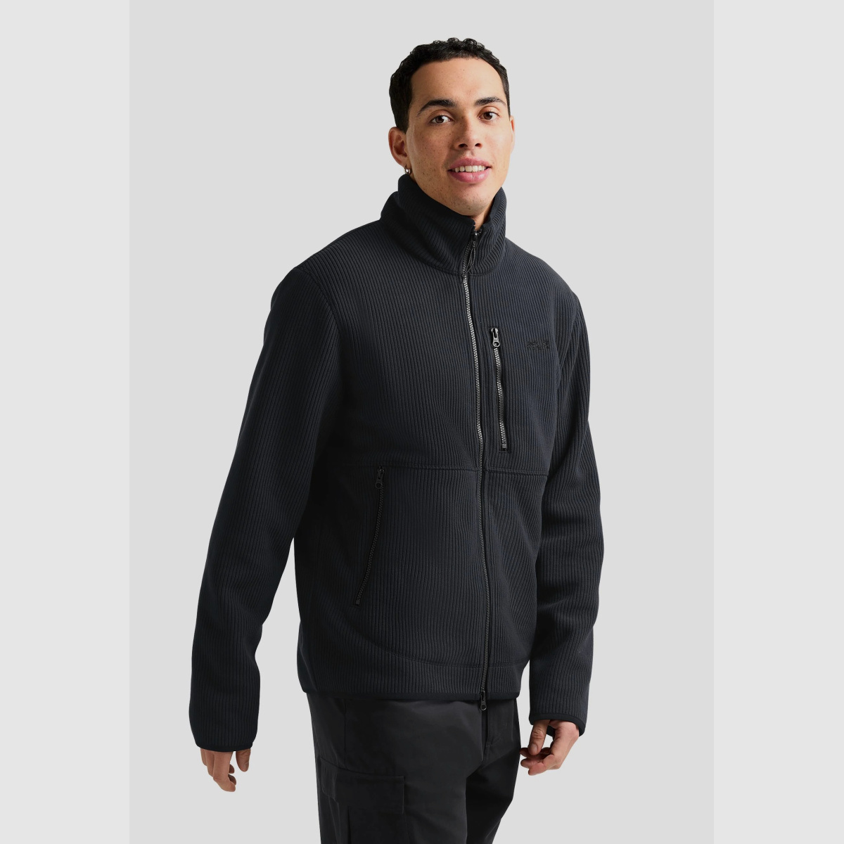 JACK WOLFSKIN Lake Ridge Jkt M Fleece Jacket Męski Czarny