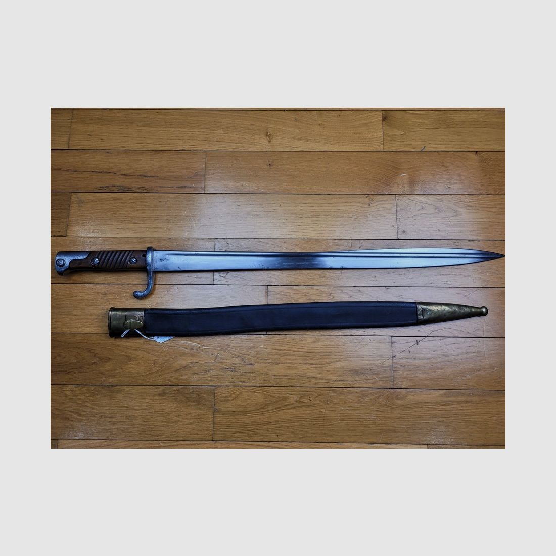 Sehr seltene deutsche Bajonett Modell 71/98 – Klinge Preußen W 68 – „Clauberg + Chevalier in Rüstung“ – TBE, Bild 6 von 16