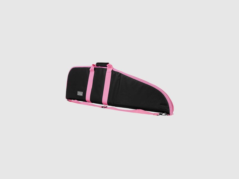 Futerał na broń kompaktową 101cm x 31cm, z 5 kieszeniami na magazyny, różowy i czarny, zdjęcie 2 z 2
