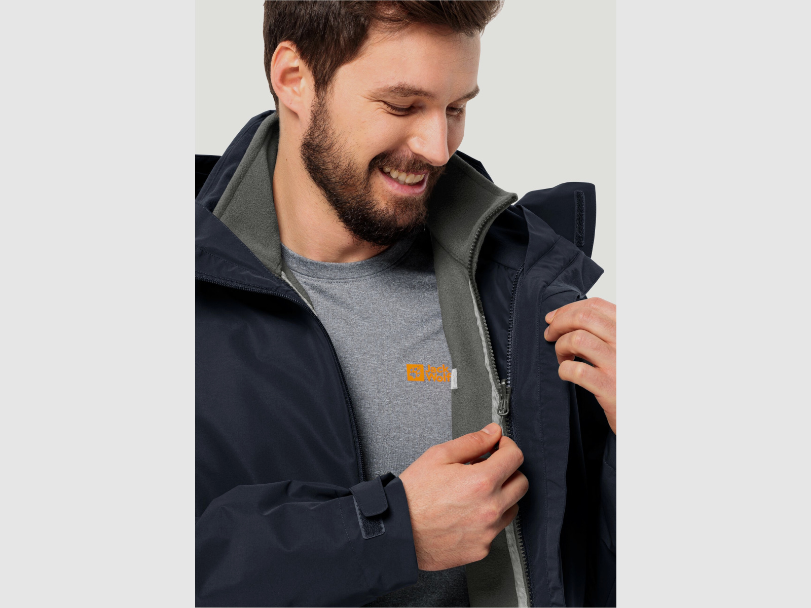 JACK WOLFSKIN Winterstein FZ M Ardesia