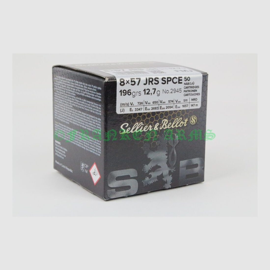 Sellier&Bellot 8x57IRS SPCE 196gr. 12,7g 50 Stück Staffelpreise