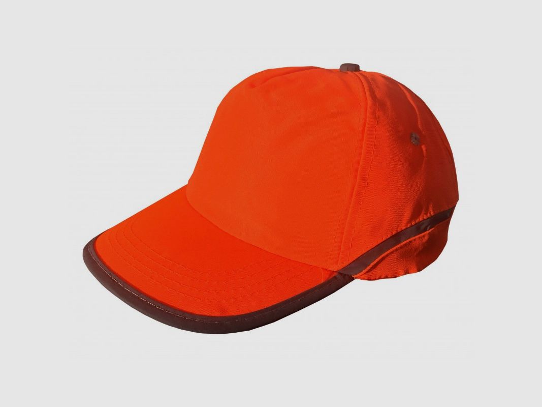 Orange high visibility hat, image 2 of 3