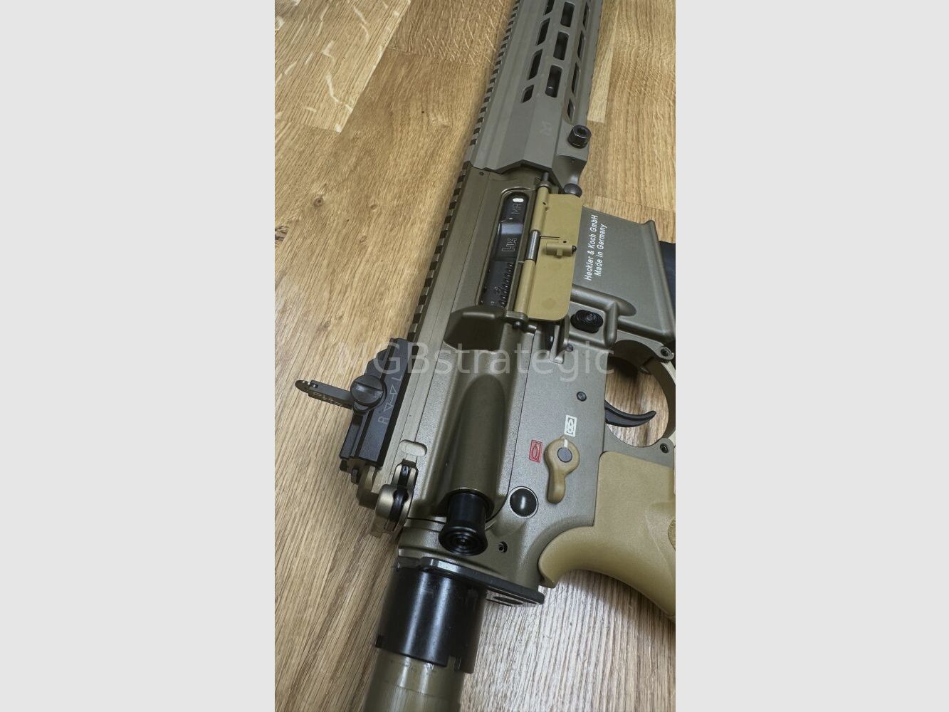 Heckler & Koch MR223 A3 Slim-Line 16.5" Barrel - semi-automatic rifle .223Rem long M-LOK handguard - sand color - sport approved! - similar to Bundeswehr G95A1 G95KA1 G95K H&K 416