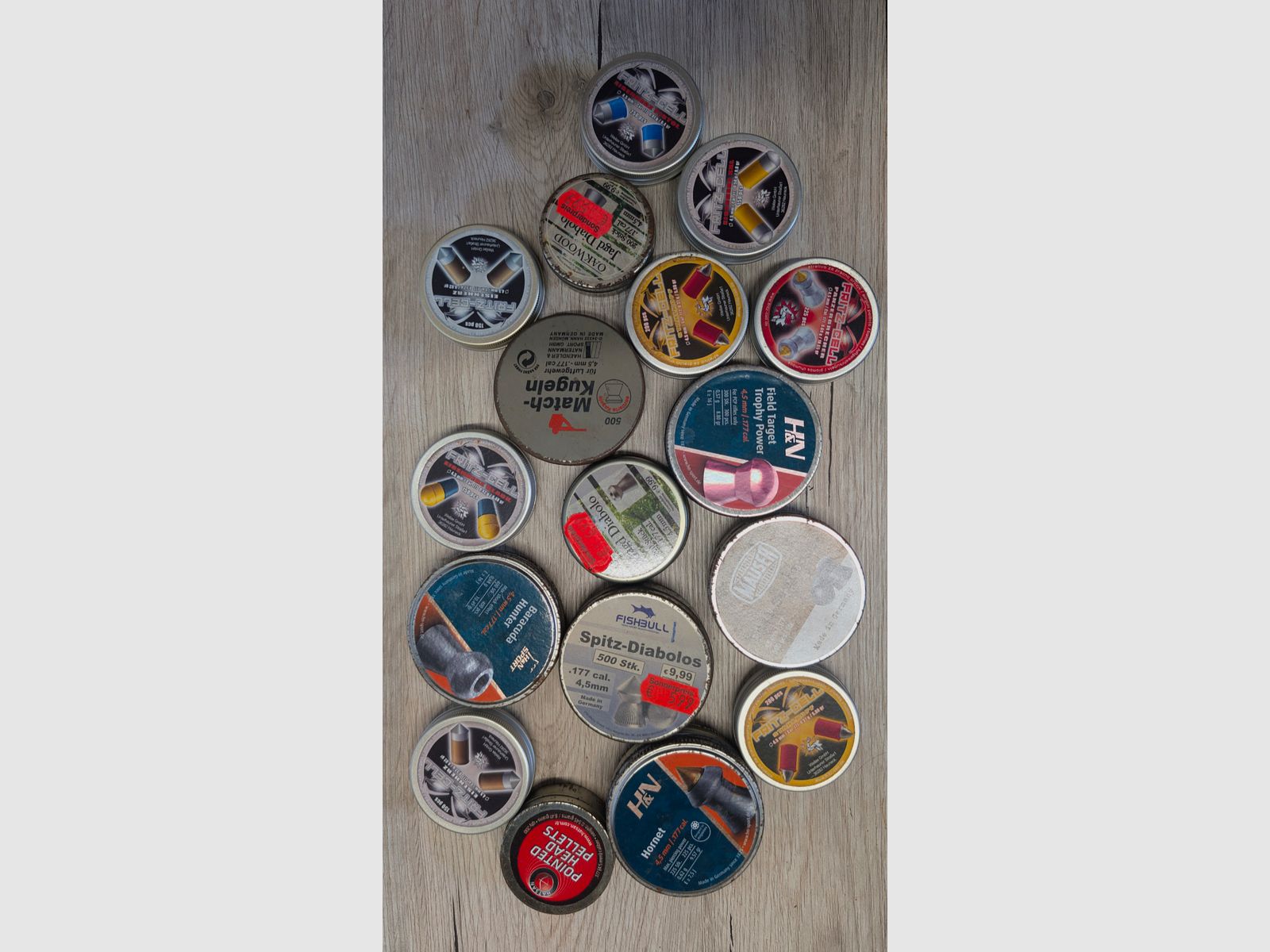 Lot de munitions pour carabine à air comprimé 4,5mm - Plusieurs types !